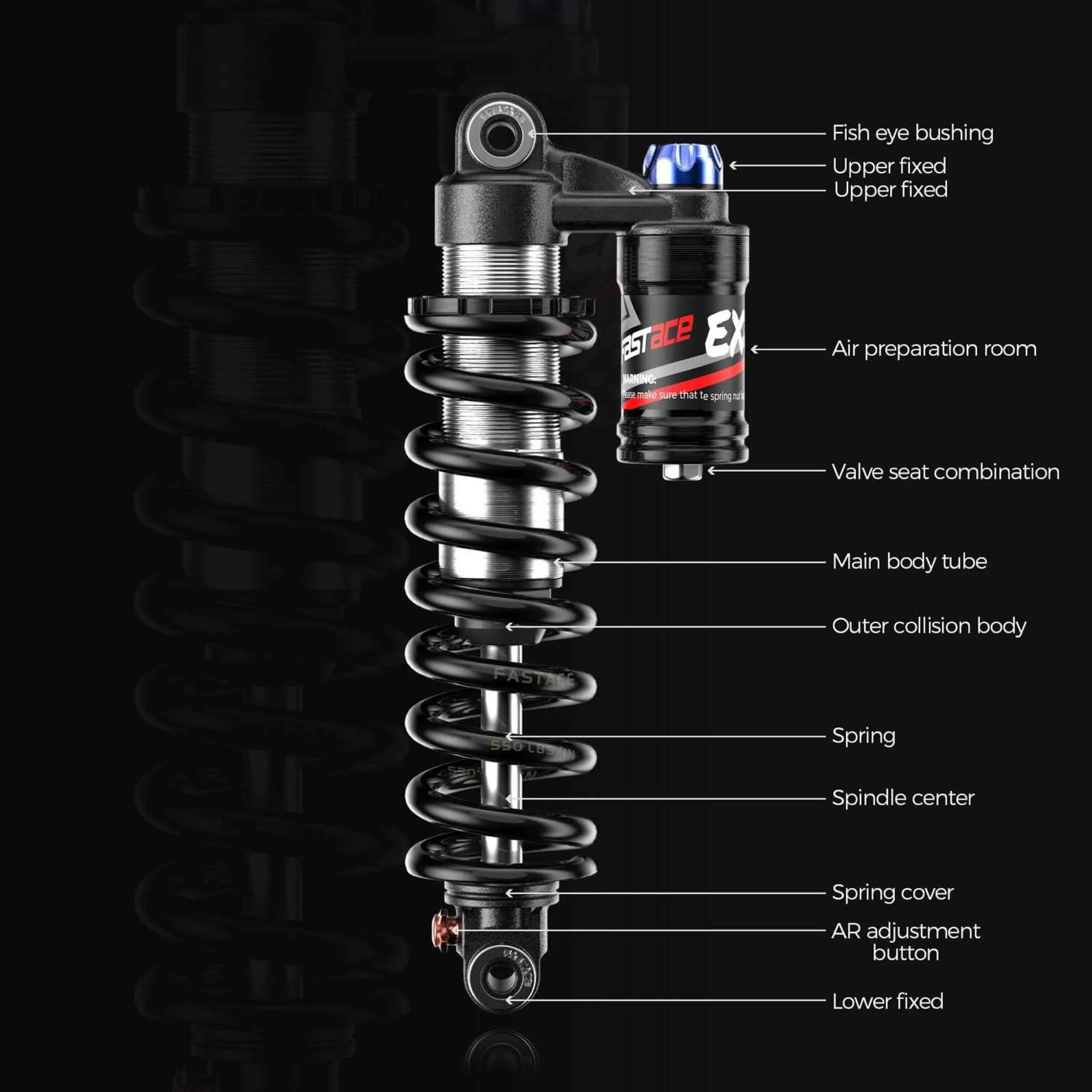 350lb Rear Shock for Motor Goat and Billy Goat - Image 4