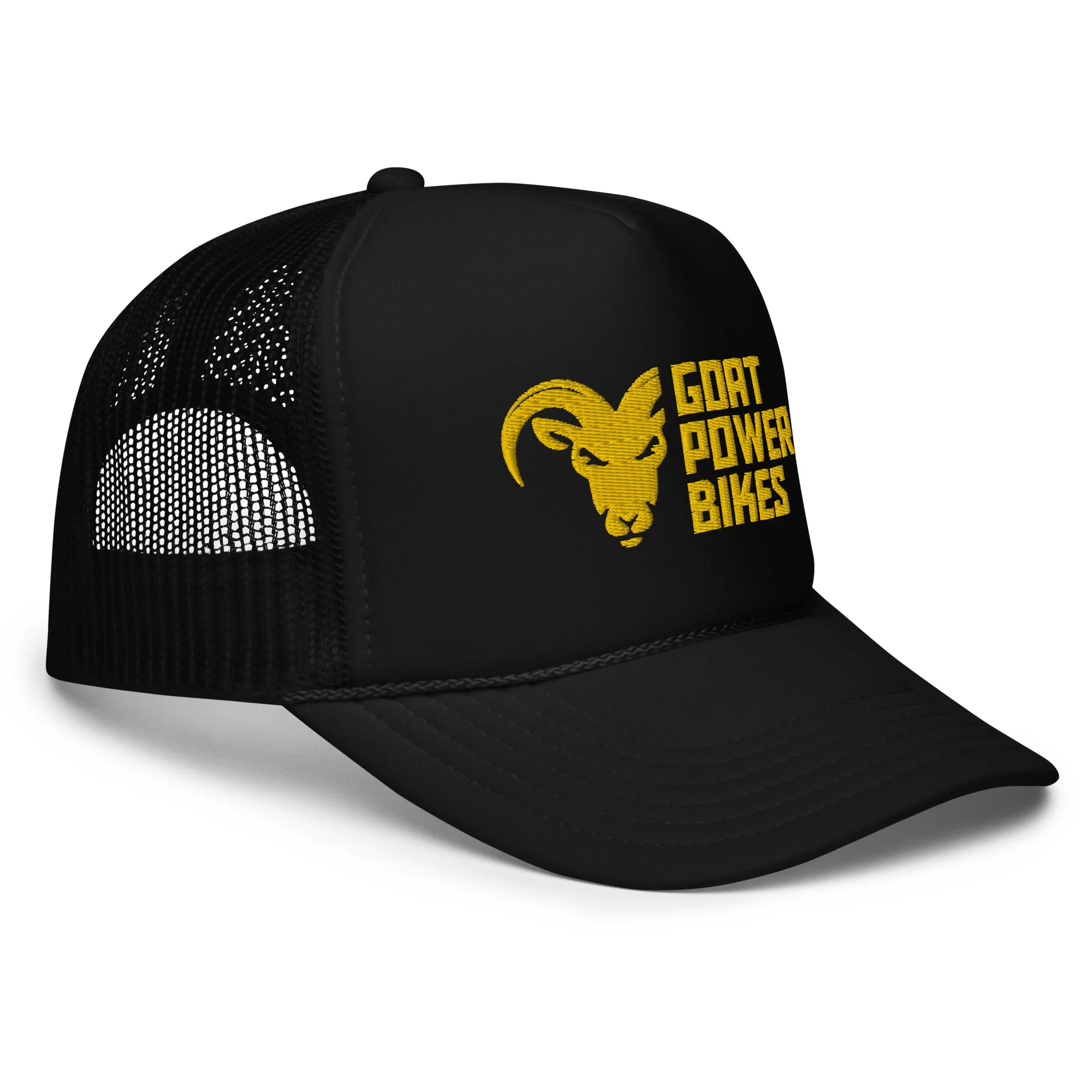 Foam Trucker Hat with Gold Embroidery - Image 3