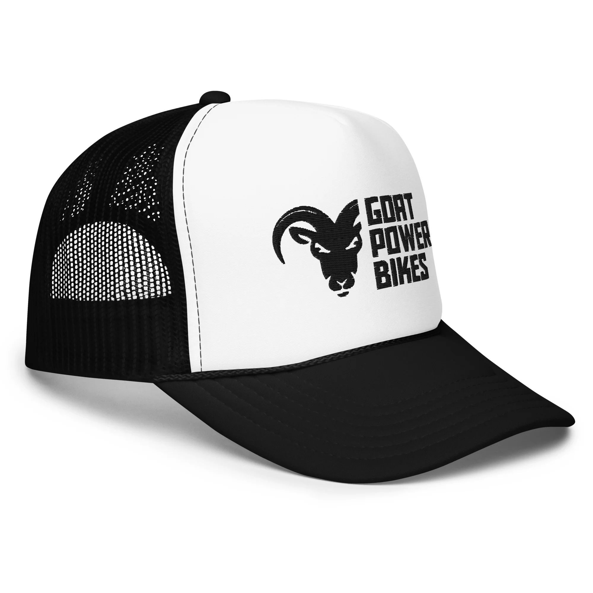 Foam Trucker Hat with Black Embroidery - Image 3