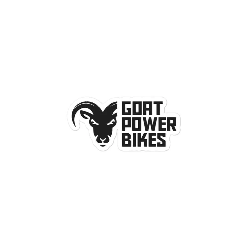 Goat Power Bikes Black Sticker - Vinyl Decal