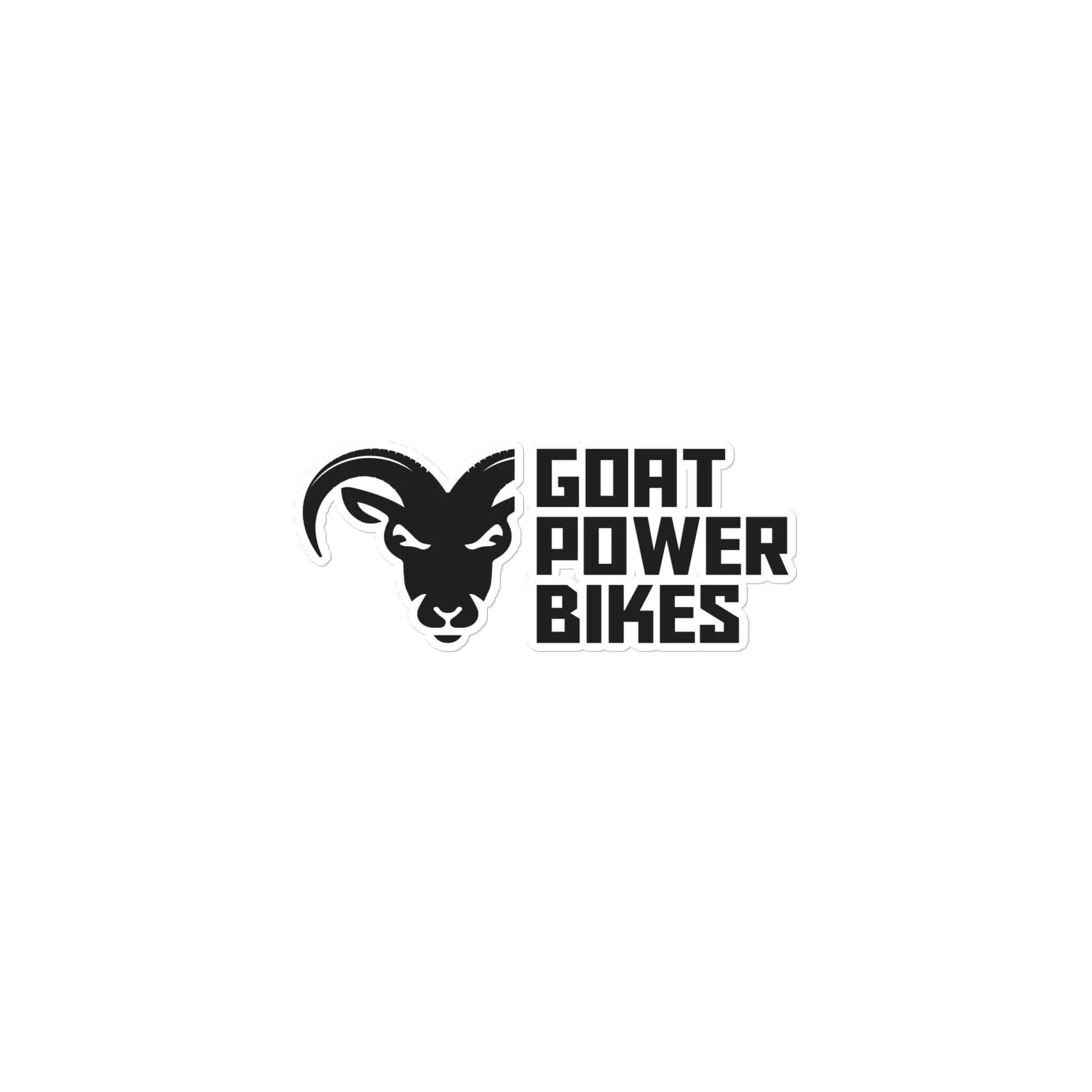 Goat Power Bikes Black Sticker - Vinyl Decal - Image 4