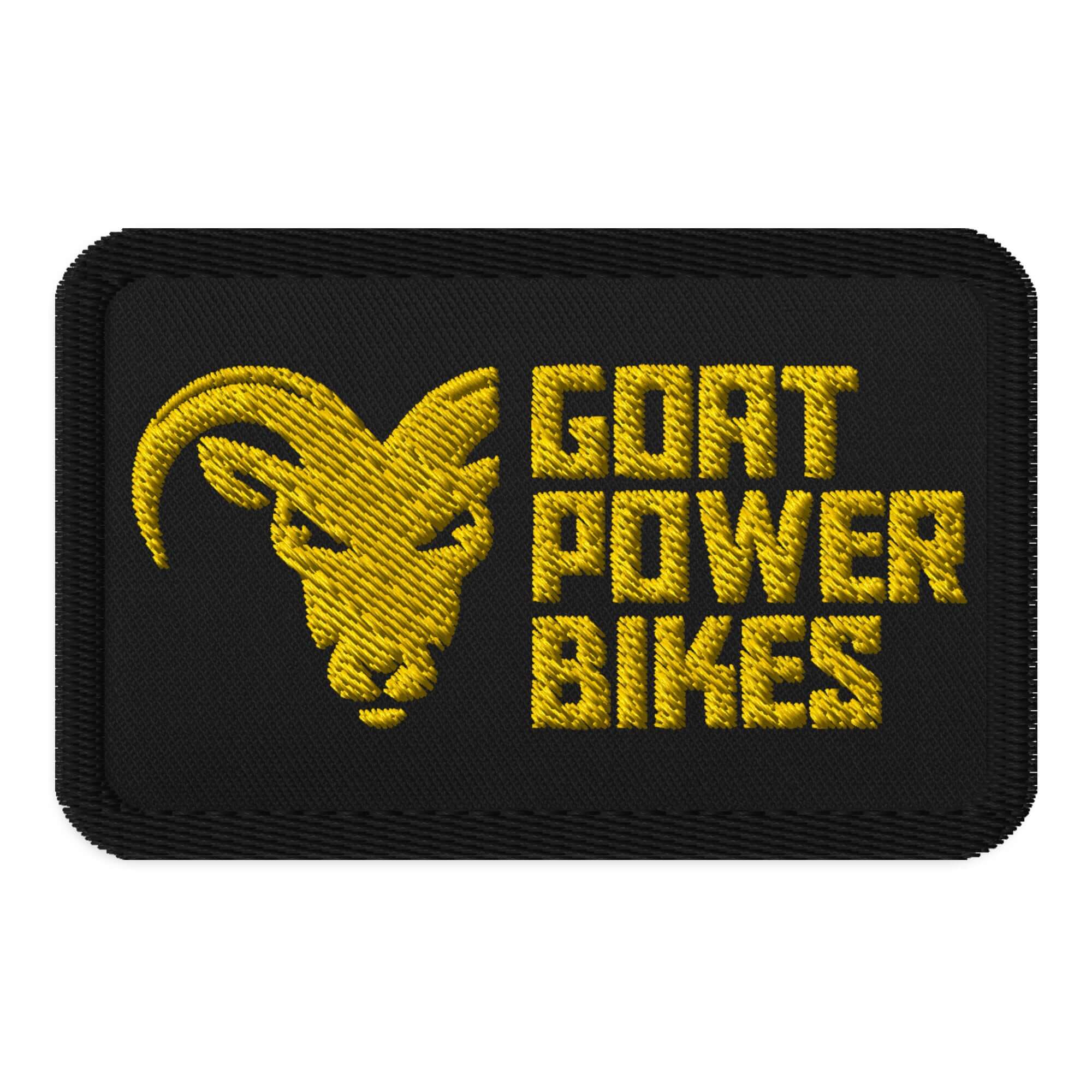 Goat Power Bikes Team Patch Gold - Embroidered
